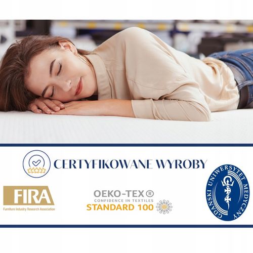 Materac strefowy masujący 7 stref konturowy 12cm 120x200cm na Arena.pl