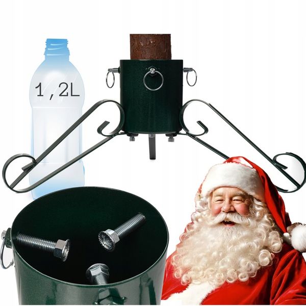 Stojak CHOINKOWY METALOWY pod choinkę podstawka drzewko pojemnik zdjęcie 1