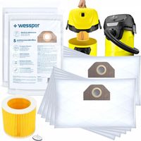 10x WORKI + FILTR DO ODKURZACZA KARCHER WD3.200 WD2 MV3 KWD V12 V-15 V-17