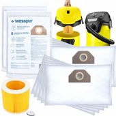 10x WORKI + FILTR DO ODKURZACZA KARCHER WD3.200 WD2 MV3 KWD V12 V-15 V-17