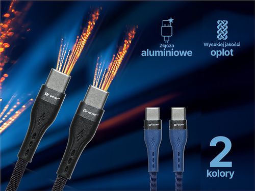 Kabel TRACER USB C - USB C 1m 60W 480MB/s na Arena.pl