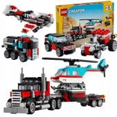 LEGO CREATOR 3W1 CIĘŻARÓWKA SAMOCHÓD WYŚCIGÓWKA AUTO SAMOLOT HELIKOPTER 7+