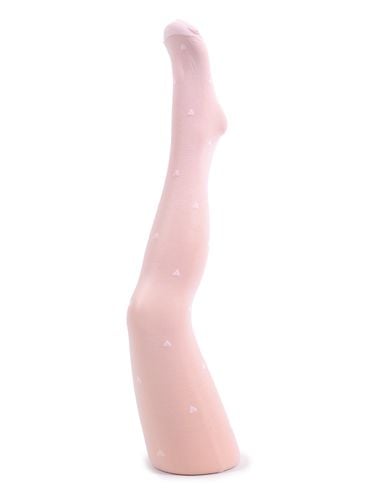 Rajstopy dziecięce lycra wzorzyste pudrowo różowe 20 DEN 80-86 YOCLUB na Arena.pl