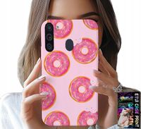 ETUI DO SAMSUNG GALAXY A21 - WZÓR Z PĄCZKAMI DONATAMI POLEWĄ CUKROWĄ