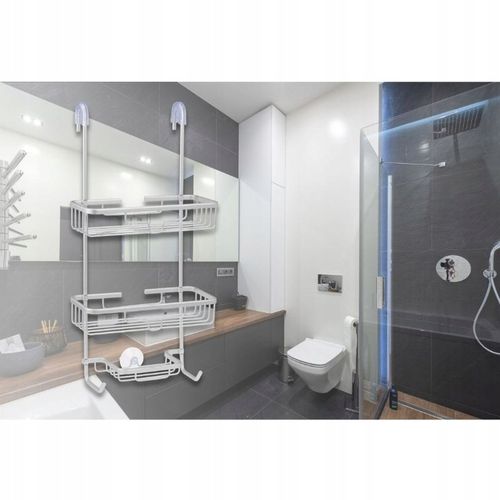 Półka wisząca pod prysznic do łazienki nierdzewna na Arena.pl