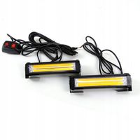 Lampa Stroboskop Pomarańczowy w Atrapę 12V 24V Komplet 2 szt. z Pilotem