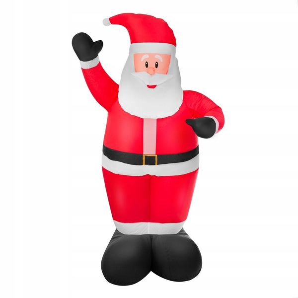 ŚWIĘTY MIKOŁAJ DMUCHANY DEKORACJA ŚWIĄTECZNA LED OZDOBA OGRODOWA XL 150 cm zdjęcie 1