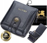DUŻY PORTFEL MĘSKI ANTYKRADZIEŻOWY OCHRONA KART NA ZAMEK MINI SASZETKA RFID
