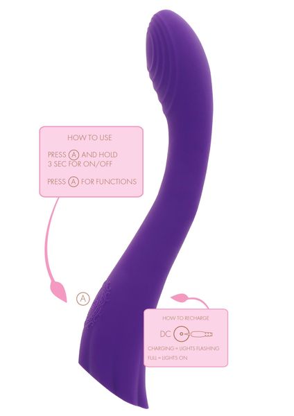Dahlia G-Spot Vibrator Purple zdjęcie 8