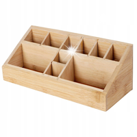 ORGANIZER BAMBUSOWY NA KOSMETYKI DO MAKIJAŻU BIŻUTERIĘ PUDEŁKO 23X9