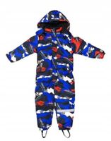 Kombinezon zimowy narciarski jednoczęściowy z kapturem chłopięcy 98