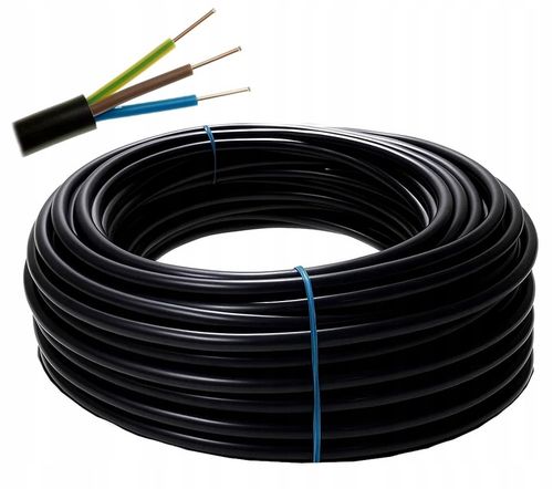 PRZEWÓD ZIEMNY YKY 3x1,5 MIEDZIANY 25 METRÓW KABEL na Arena.pl