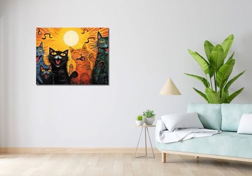 Obraz 90x70cm Kocie Koncertowanie na Arena.pl