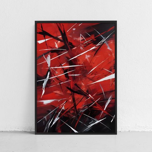 Plakat obraz abstrakcja w ramce 40x50 cm w czarnej ramie na Arena.pl