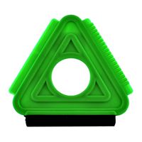 Skrobaczka do szyb trójktną z gumką 3w1