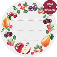 Etykiety okrągłe fi 50mm na zakrętki/słoiki - 20szt