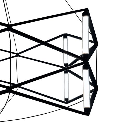 Lampa wisząca SPACE LED czarna 60 cm na Arena.pl