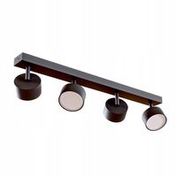 Lampa Sufitowa Szyna 4x GX53 Spot Reflektor Oprawa Ruchoma Czarna 60cm