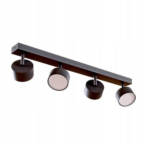 Lampa Sufitowa Szyna 4x GX53 Spot Reflektor Oprawa Ruchoma Czarna 60cm na Arena.pl