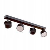 Lampa Sufitowa Szyna 4x GX53 Spot Reflektor Oprawa Ruchoma Czarna 60cm