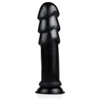 dildo analne xxl buttr z przyssawką czarne 29 cm
