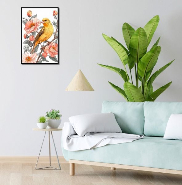 Plakat 40x60cm Wiosenny Śpiewaczek zdjęcie 4