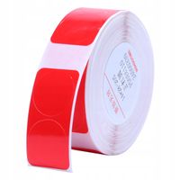 NIIMBOT Etykiety Naklejki OKRĄGŁE CZERWONE 14x28mm Podwójne 205x