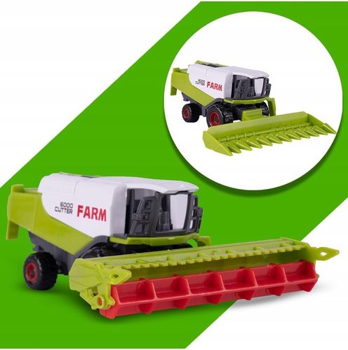 ZESTAW TRAKTOR CIĄGNIK KOMBAJN MASZYNY POJAZDY ROLNICZE ZWIERZĘTA PREZENT na Arena.pl