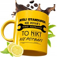 Złoty Kubek Premium Dla Standupera Prezent Z Nadrukiem Ze Zdjęciem