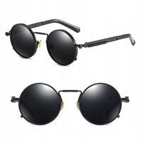 OKULARY przeciwsłoneczne RETRO lenonki OKRĄGŁE POLARYZACJA damskie męskie