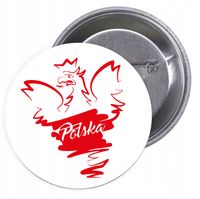 Przypinki buttony POLSKA znaczki badziki z grafiką