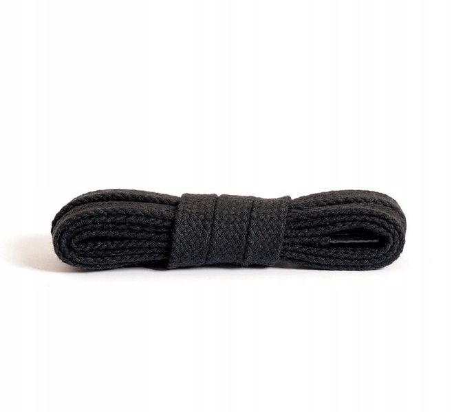 75 CM PŁASKIE CZARNE - SZNUROWADŁA zdjęcie 1