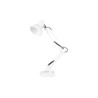 Lampa biurkowa kreślarska E27 biała z ramionami 260mm