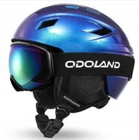 Kask narciarski z goglami sportowy niebieski Odoland 57-59cm rozmiar M