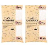 Sól KŁODAWSKA Półgruboziarnista Brat.pl 1kg (2x500g) Wysoka JAKOŚĆ