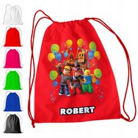 WOREK PLECAK SPORTOWY NA WF DLA DZIECI - ROBLOX + IMIĘ! GRA