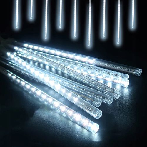 METEORY 50 CM LAMPKI PADAJĄCY ŚNIEG OŚWIETLENIE ŚWIĄTECZNE IP44 SOPLE LED na Arena.pl