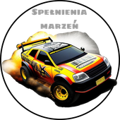 Opłatek na tort Rajd Samochodowy Auto Logo Wyścig Pustynny