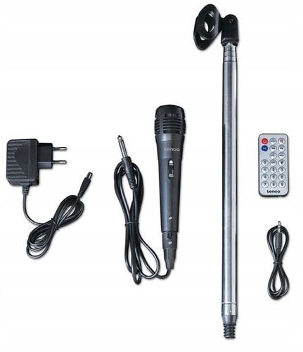 Głośnik AUX Bluetooth SD USB KARAOKE LED STOJAK na Arena.pl