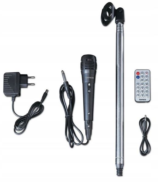 Głośnik AUX Bluetooth SD USB KARAOKE LED STOJAK zdjęcie 10