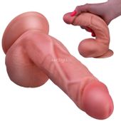 OGROMNY SZTUCZNY PENIS DONG Dildo z Przyssawką Cielisty