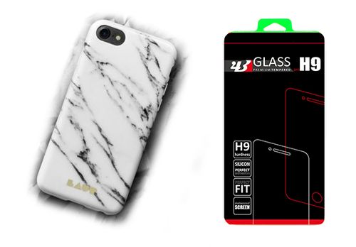 LAUT HUEX ELEMENTS Apple iPhone X - MARBLE WHITE +szkło na Arena.pl