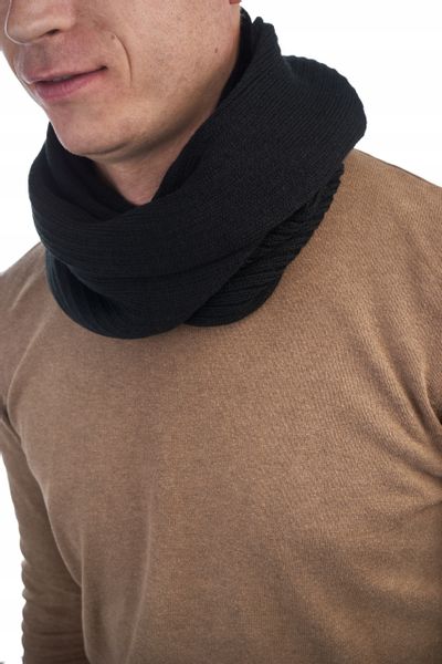 KOMPLET ZIMOWY CZAPKA U3 + KOMIN T2 - CZARNY zdjęcie 7