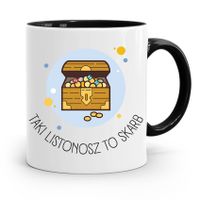 Kubek Czarny Dla Listonosza Taki Listonosz Skarb Z Nadrukiem Ze Zdjęciem