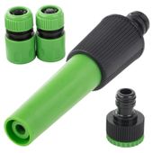 Zestaw zraszający do węża ogrodowego pistolet + szybkozłączki adapter kran DIVODV