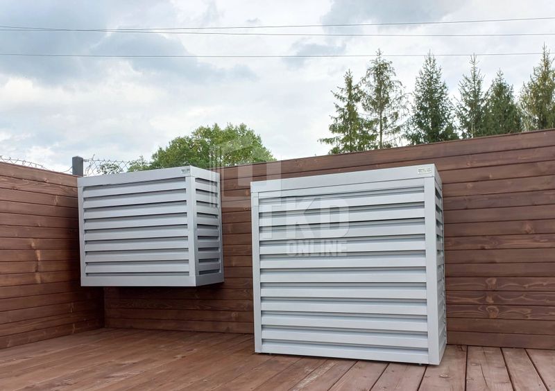 Osłona klimatyzatora - pompy ciepła 70x40x130 cm biały TKD160 zdjęcie 10