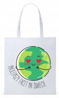Dla Chłopaka Męża Prezent Torba Eco Biała Shopper Z Nadrukiem Ze Zdjęciem