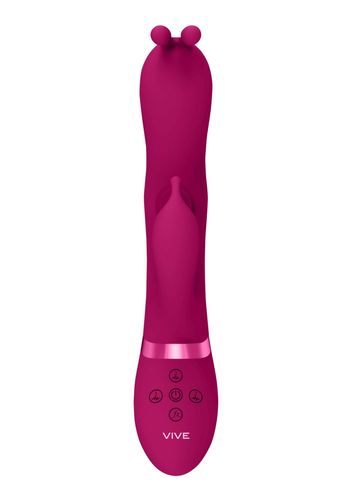 gada   vibrating bunny ear g spot rabbit with pulse wave shaft na Arena.pl