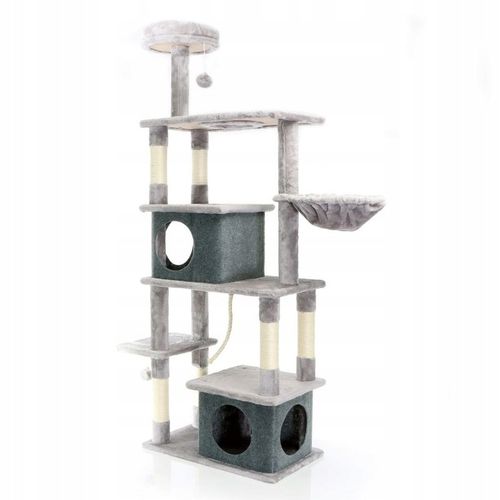 DUŻY WYSOKI DRAPAK DLA KOTA KOTÓW WIEŻA LEGOWISKO DOMEK PIŁKA LEŻAK XXL na Arena.pl