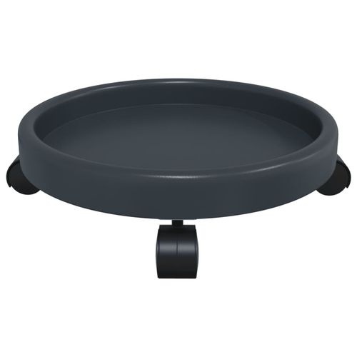 Podstawki pod donicę, z kółkami, 2 szt., szare, 34 cm, 35 kg na Arena.pl